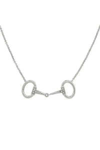 Gifts: Snaffle Bit with Rhinestones Necklace