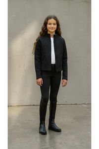 Childs fleece lined zip front top