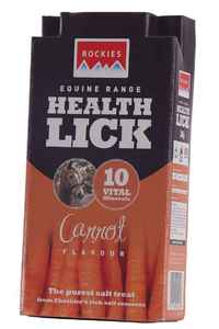 Rockies Carrot Flavour Health Lick 2kg