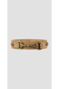 Snaffle Bracelet Tan