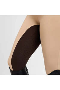 Breeches And Riding Tights: Dublin LADIES Form 2-Tone Competition tights Beige/Espresso