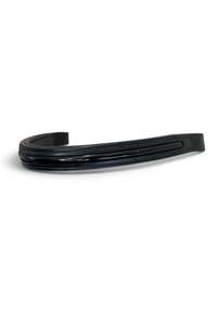 Bridles 1: Straight Browband with patent detailing - Black