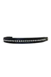 Albion Straight Browband with Large clear diamantes