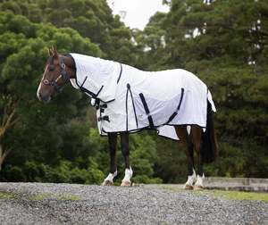 Horse Summer Rugs: 2025 Summer Combo – White Mesh Sides