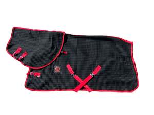 Horse Stable Rugs: WickAway Black Detachable