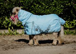 Pony Between Rugs: 1200D 50g Baby Blue/Grey Combo (Pony) NZ 3.6 & 3.9