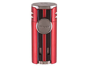 Accessories Cigar Lighters Tabletop Cigar Lighters: Xikar - HP4 Red quad-flame cigar lighter