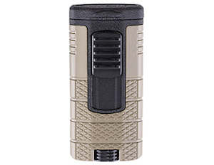 Xikar - Tactical Tan and Black Triple-flame cigar lighter