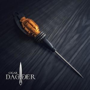 Accessories Cigar Daggers Cigar Nubbers: Cigar Dagger - Fire In The Hole - Gold