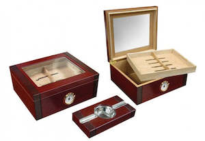 Humidor Upsell: The Sovereign Desktop Humidor gift-set (~50 count)