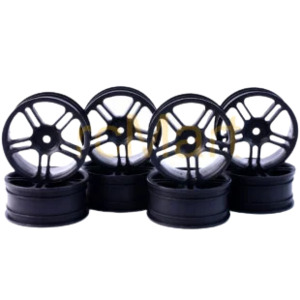 1 10 Speedway Wheels: Speed Mind 8pcs Wheel Set Black