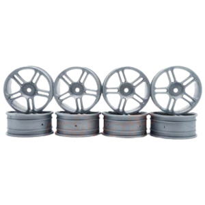 1 10 Speedway Wheels: Speed Mind Star Type Wheel 24mm 0 Offset Silver