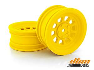 1 10 Speedway Wheels: Danny Bell Modelsport D Window Rims 4pcs (Yellow)