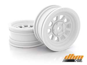 1 10 Speedway Wheels: Danny Bell Modelsport D Window Rims 4pcs (White)