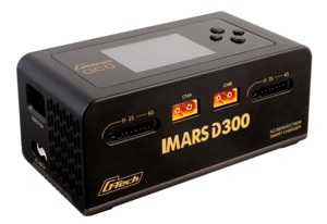 Chargers Dischargers: Gens Ace IMARS D300 G-Tech Series Smart Dual Lipo Charger 16A AC 300W DC 700W（Black）