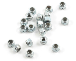 Oil Bearings: ProTek RC 4mm "High Strength" Nylon Locknut (20)