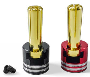 Champion RC Heatsink Bullet Plugs Black & Red (4mm)