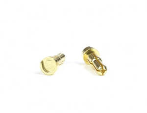 Cables Accessories: Gold Battery Bullets (2) | Low Profile | 5 to 4mm