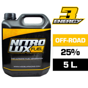 Nitrolux Energy3 Off Road Pro 25% Nitro Fuel (5L) (NO SHIPPING - PICK UP ONLY)