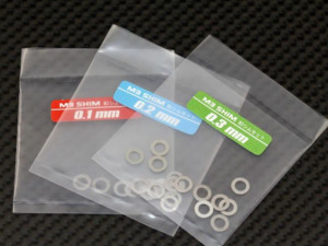 Shims: Destiny M3 Shim Set (0.1/0.2/0.3mm), 10 pcs each (D10100)