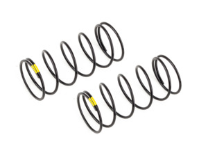 Damper Springs: Team Associated 13mm Front Shock Spring (Yellow/3.8lbs) (44mm)