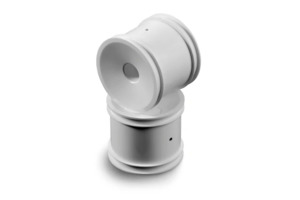 1 10 Off Road Wheels: XRAY: Stadium Truck Wheel Aerodisk With 12mm Hex - White (2) (329912)