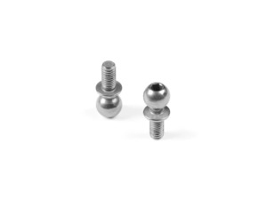 XRAY - Hard Steel Ball End 5.4mm With Thread 6mm - Nickel Coated (2) (362656)