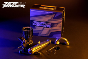 Nitro Engines: JP3 3 Port Engine & Pipe Combo (Broken In)