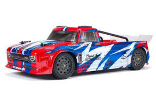 BRUSHLESS INFRACTION 4X4 MEGA RTR 1/8th Resto-Mod StreetBash Truck Red/Blue by A&hellip;