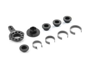 Servo Savers: HUDY: Alu Fixed Servo Saver 1/10 TC & FWD - Set (293352 )