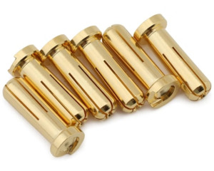 Wire Connectors: Gens Ace 5.0mm "Flat" Bullet Connector (6 Male)