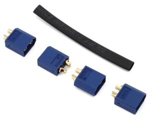 Wire Connectors: EcoPower "TruCurrent" XT60 Polarized Connectors (Male) (4)