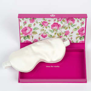 Royal Albert Silk Eye Mask White
