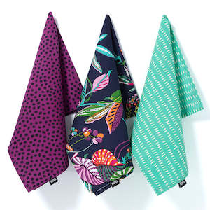 KAS Cedros 3PK Tea Towel Set