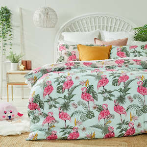 Twill & Co Flamingo Duvet Cover Set