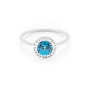 import_2022_09_15_230241: Blue Zircon and Diamond White Gold Ring