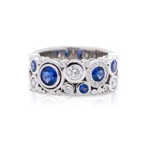 Sapphire Rings And Pendants: Carbonated™ Blue