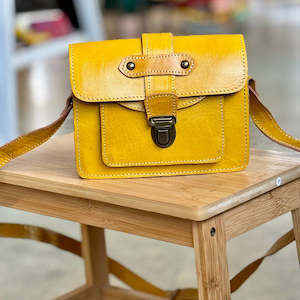 Sadar - Yellow Leather Satchel