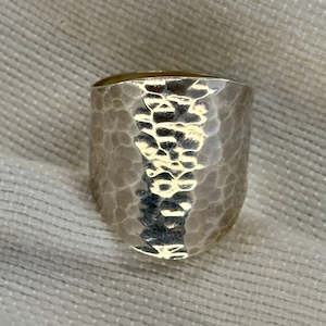 Jewellery: Khatim Fida Sterling Silver Cuff Ring