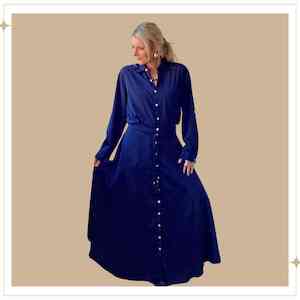 Skirts: Holi Button-thru Skirt - Sapphire