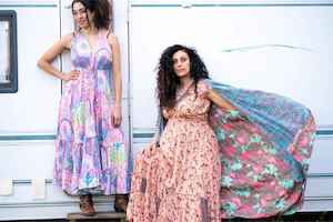 Kimonos: FREYJA Reversible Kimono - Star Flower