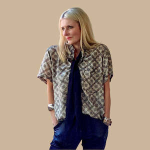 Tops: Bodhi Short Sleeved Men's Shirt - Pure Silk (Various) (instore only)