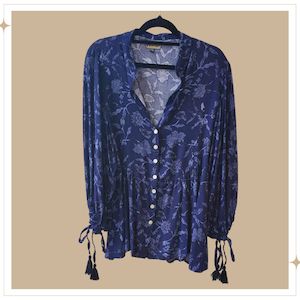 Tops: TULSI Button Blouse - Adina