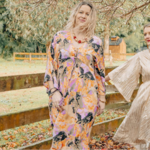 MAYA kaftan dress - Autumn Glow