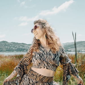 Sale: FARAH Wrap Top - Tiger print