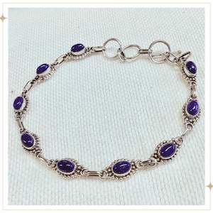 Bracelets: SILSILA - Lapis Lazuli & Silver Bracelet