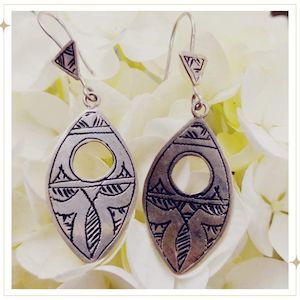 Earrings: KASRA - Silver Drop Earrings