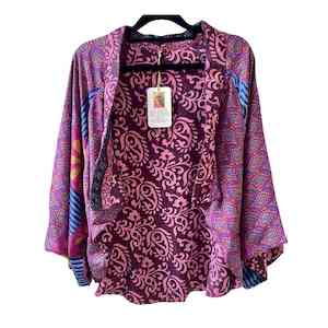 Sustainable Styles: Amalfi Silk Reversible Bolero - One-Of-A-Kind - OSFM - IN-STORE ONLY
