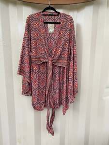 Kimonos: Butterfly Wrap Top - Phoenix Rising