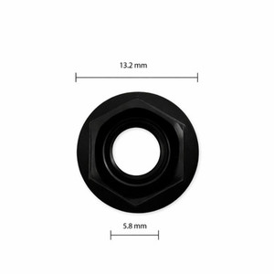 Products: Automotive M6 Flanged Nut Black - CC32068B